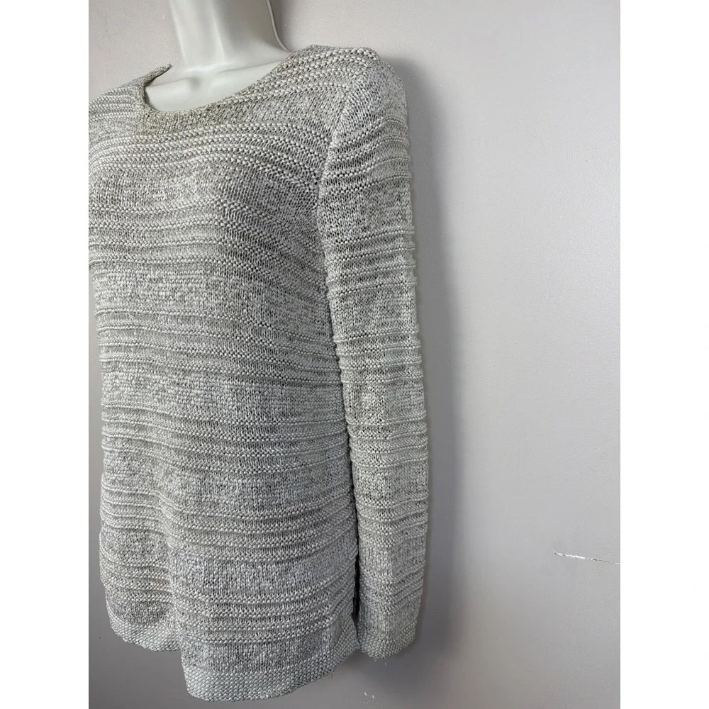 DANA BUCHMAN Striped‎ Knit Sweater Women Size S Cotton Blend